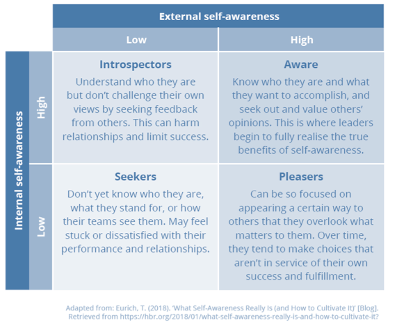The Self-Awareness Archetypes Map